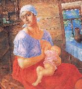 Petrov-Vodkin, Kozma Mother Norge oil painting reproduction